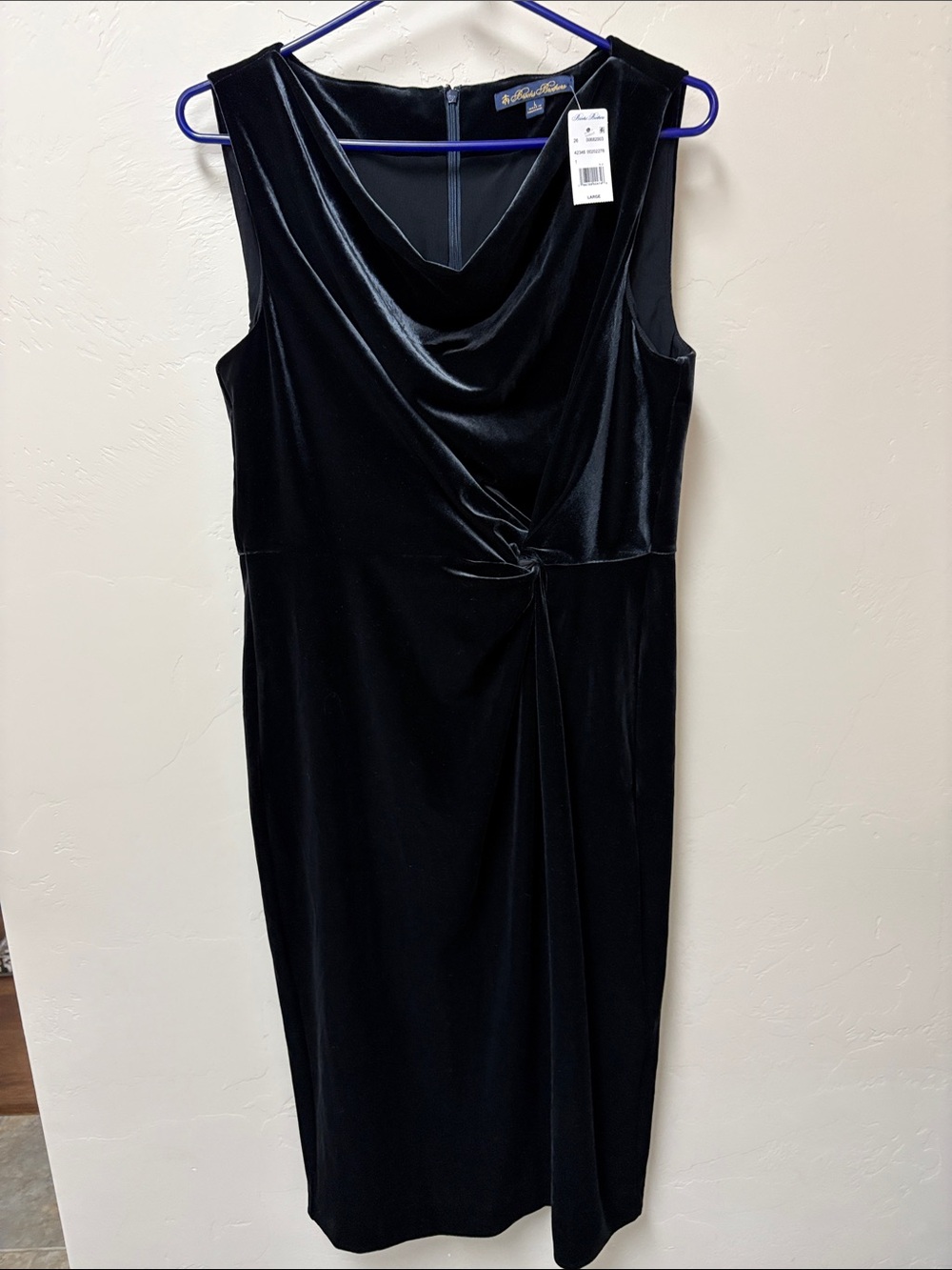 Brooks brothers velvet dress- large